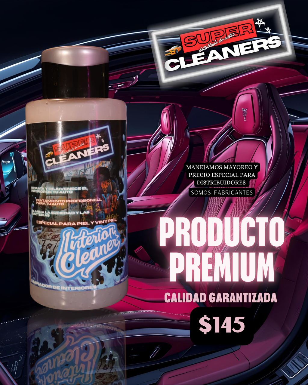 limpiador de interiores para auto