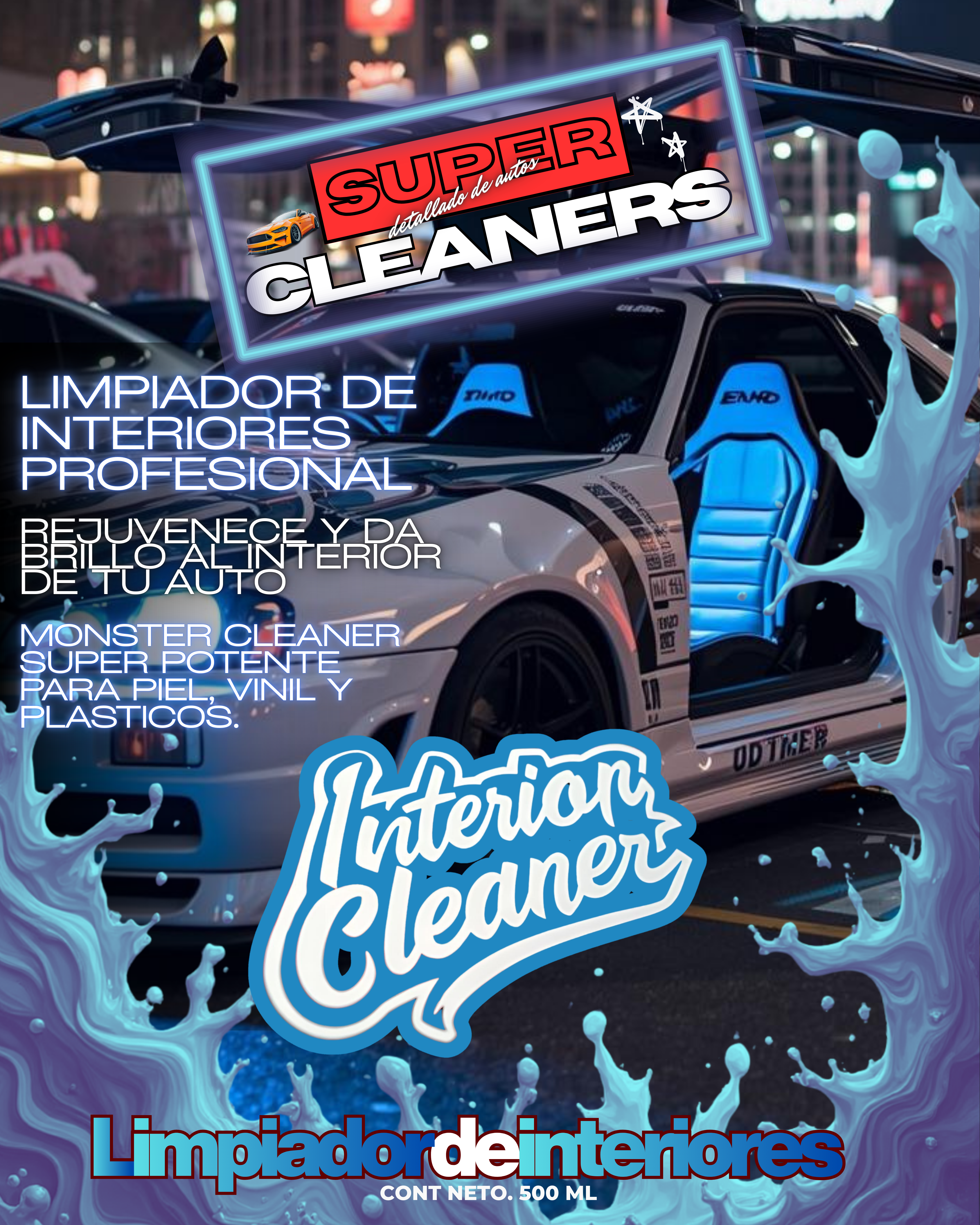 limpiador de interiores para auto