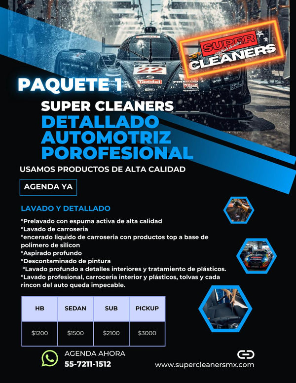 Paquete 1 estética automotriz