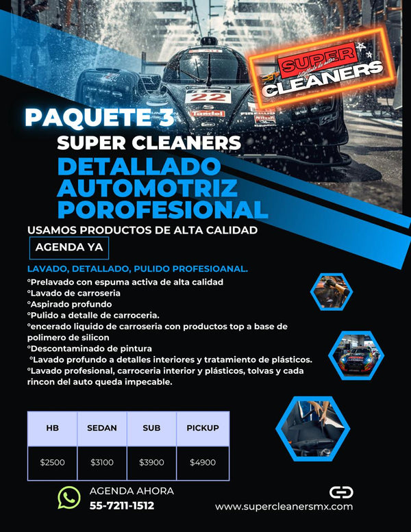 Paquete 3 Omega super cleaners